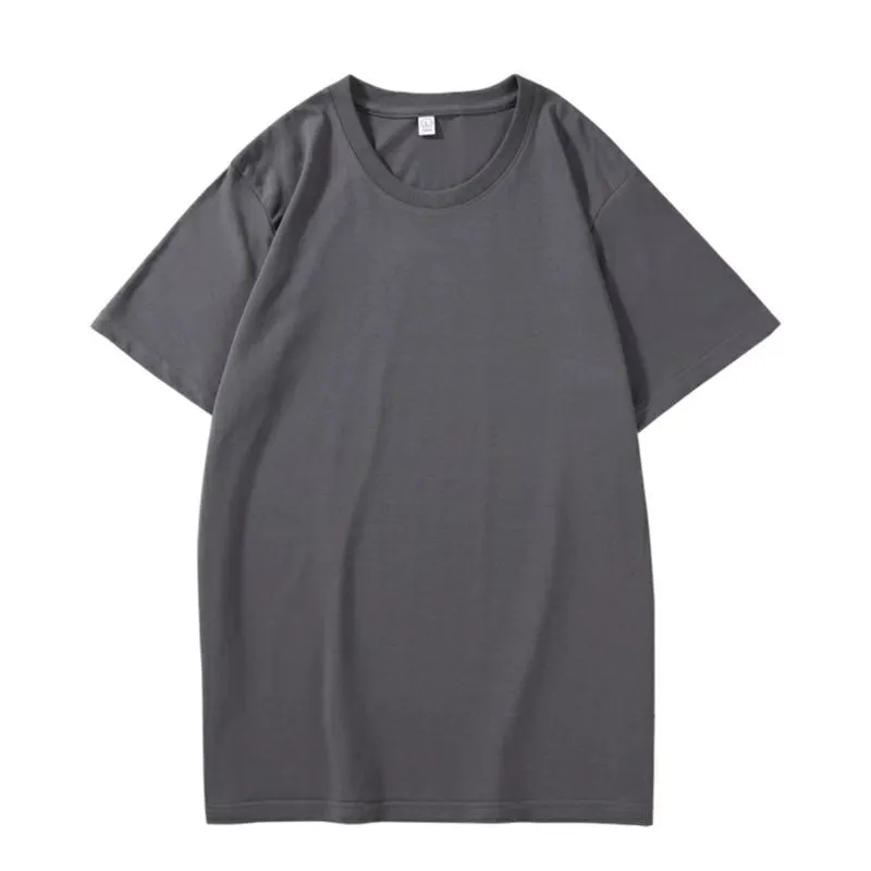 Camiseta Masculina Lisa de Manga Curta e Gola Redonda