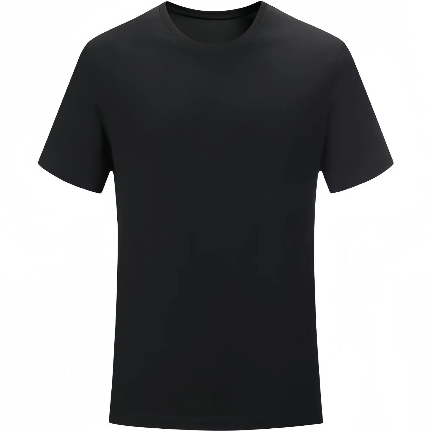 Camiseta Masculina Lisa de Manga Curta e Gola Redonda