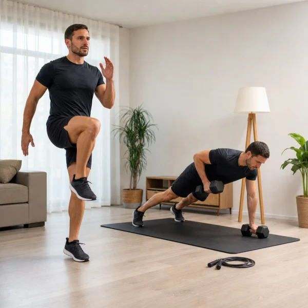 Progressão segura com exercícios de baixo impacto em casa